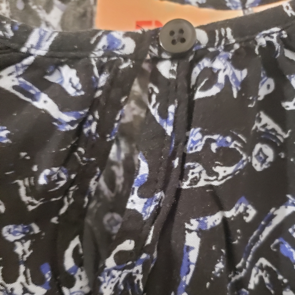 Evri Blue Keyhole Sleeveless Top Sz 0x - Picture 5 of 5